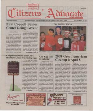 Citizens' Advocate (Coppell, Tex.), Vol. 24, No. 12, Ed. 1 Friday, March 21, 2008