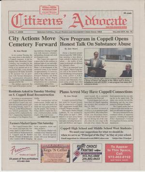 Citizens' Advocate (Coppell, Tex.), Vol. 24, No. 15, Ed. 1 Friday, April 11, 2008
