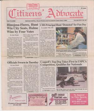 Citizens' Advocate (Coppell, Tex.), Vol. 24, No. 20, Ed. 1 Friday, May 16, 2008
