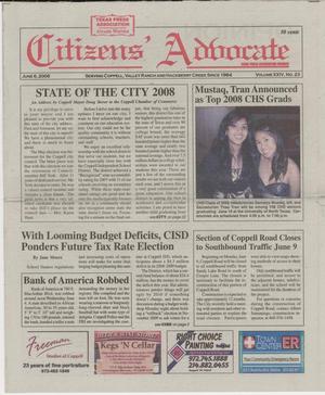 Citizens' Advocate (Coppell, Tex.), Vol. 24, No. 23, Ed. 1 Friday, June 6, 2008