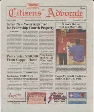 Citizens' Advocate (Coppell, Tex.), Vol. 24, No. 24, Ed. 1 Friday, June 13, 2008