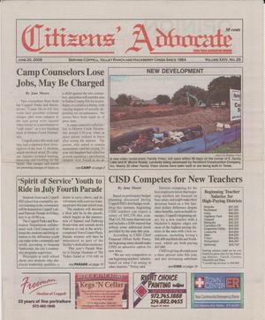 Citizens' Advocate (Coppell, Tex.), Vol. 24, No. 25, Ed. 1 Friday, June 20, 2008