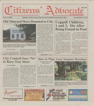 Citizens' Advocate (Coppell, Tex.), Vol. 24, No. 28, Ed. 1 Friday, July 11, 2008