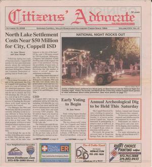 Citizens' Advocate (Coppell, Tex.), Vol. 24, No. 41, Ed. 1 Friday, October 10, 2008
