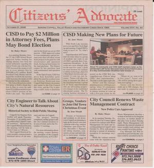 Citizens' Advocate (Coppell, Tex.), Vol. 24, No. 44, Ed. 1 Friday, October 31, 2008