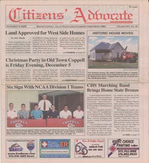 Citizens' Advocate (Coppell, Tex.), Vol. 24, No. 46, Ed. 1 Friday, November 14, 2008