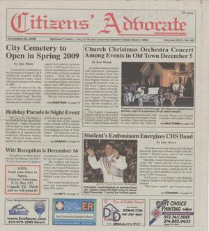 Citizens' Advocate (Coppell, Tex.), Vol. 24, No. 48, Ed. 1 Friday, November 28, 2008