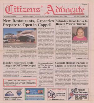 Citizens' Advocate (Coppell, Tex.), Vol. 24, No. 49, Ed. 1 Friday, December 5, 2008