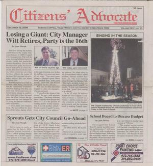 Citizens' Advocate (Coppell, Tex.), Vol. 24, No. 50, Ed. 1 Friday, December 12, 2008