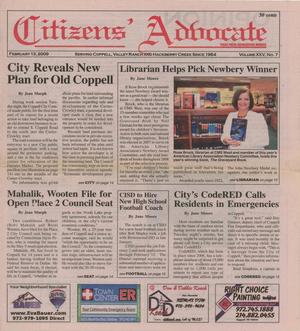 Citizens' Advocate (Coppell, Tex.), Vol. 25, No. 7, Ed. 1 Friday, February 13, 2009