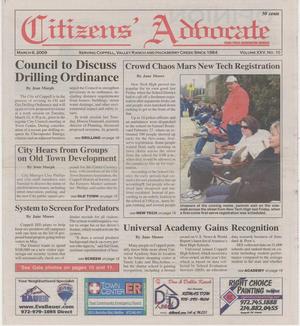 Citizens' Advocate (Coppell, Tex.), Vol. 25, No. 10, Ed. 1 Friday, March 6, 2009