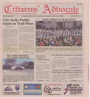 Citizens' Advocate (Coppell, Tex.), Vol. 25, No. 12, Ed. 1 Friday, March 20, 2009