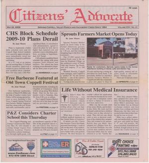 Citizens' Advocate (Coppell, Tex.), Vol. 25, No. 21, Ed. 1 Friday, May 22, 2009