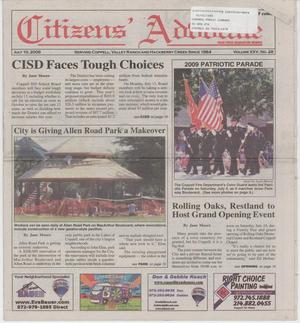 Citizens' Advocate (Coppell, Tex.), Vol. 25, No. 28, Ed. 1 Friday, July 10, 2009