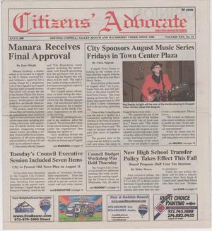 Citizens' Advocate (Coppell, Tex.), Vol. 25, No. 31, Ed. 1 Friday, July 31, 2009