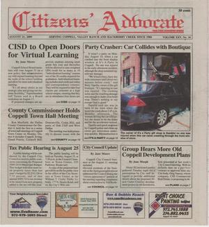 Citizens' Advocate (Coppell, Tex.), Vol. 25, No. 34, Ed. 1 Friday, August 21, 2009