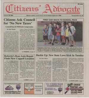 Citizens' Advocate (Coppell, Tex.), Vol. 25, No. 35, Ed. 1 Friday, August 28, 2009