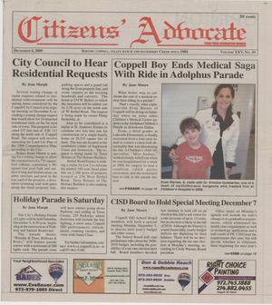Citizens' Advocate (Coppell, Tex.), Vol. 25, No. 49, Ed. 1 Friday, December 4, 2009