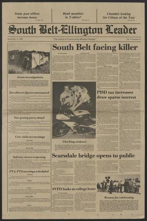 South Belt-Ellington Leader (Houston, Tex.), Vol. 13, No. 33, Ed. 1 Thursday, September 15, 1988