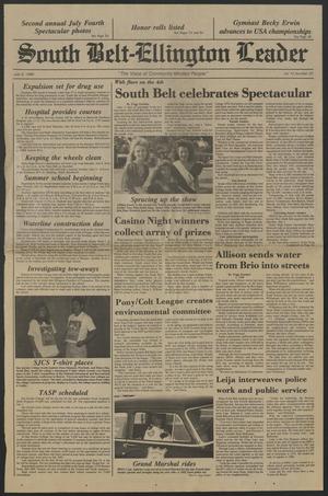 South Belt-Ellington Leader (Houston, Tex.), Vol. 14, No. 23, Ed. 1 Thursday, July 6, 1989