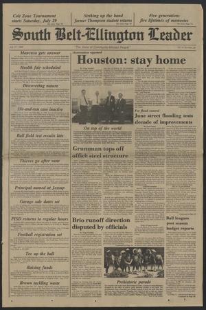 South Belt-Ellington Leader (Houston, Tex.), Vol. 14, No. 26, Ed. 1 Thursday, July 27, 1989
