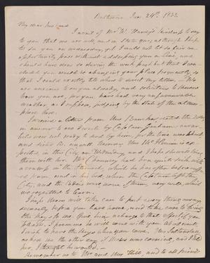 [Letter from Elizabeth Upshur Teackle to her husband, Littleton Dennis Teackle, June 24, 1833]