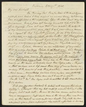 [Letter from Elizabeth Upshur Teackle to her husband, Littleton Dennis Teackle, February 17, 1835]