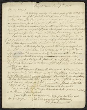 [Letter from Elizabeth Upshur Teackle to her husband, Littleton Dennis Teackle, June 7, 1836]