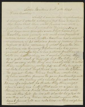 [Letter from Phebe Quinby to her brother, Jesse B. Quinby, October 8, 1841]