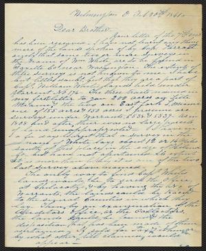 [Letter from Ezra S. Quinby to his brother, Aaron B. Quinby, February 20, 1841]