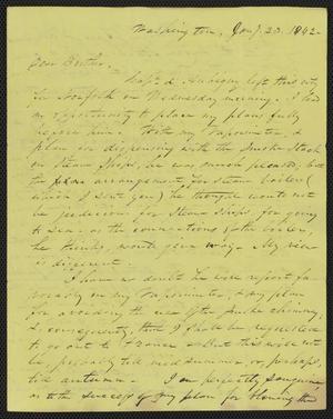 [Letter from Aaron B. Quinby to his brother, Jesse B. Quinby, January 23, 1842]