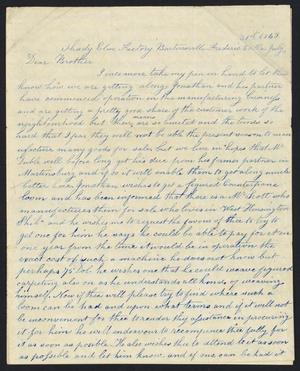 [Letter from Phebe Quinby to her brother, Aaron B. Quinby, July 31, 1843]