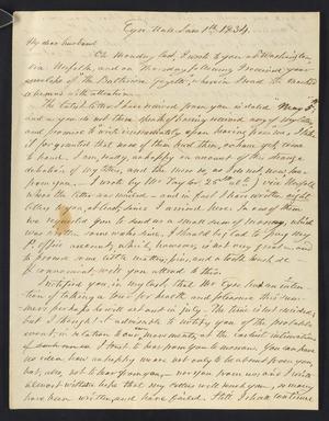 [Letter from Elizabeth Upshur Teackle to her husband, Littleton Dennis Teackle, June 7, 1834]