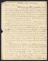 Primary view of [Letter from Elizabeth Upshur Teackle to her husband, Littleton Dennis Teackle, August 14, 1834]