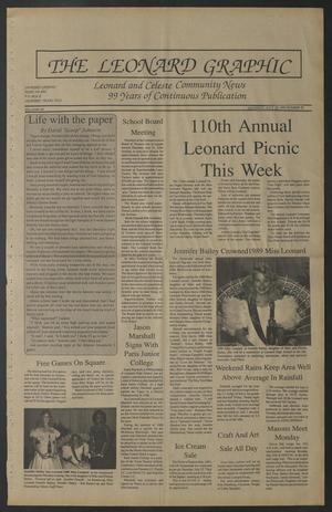 The Leonard Graphic (Leonard, Tex.), Vol. 99, No. 29, Ed. 1 Thursday, July 20, 1989