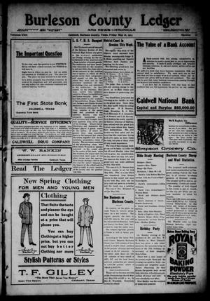 Burleson County Ledger and News-Chronicle (Caldwell, Tex.), Vol. 29, No. 11, Ed. 1 Friday, May 16, 1913