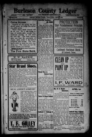 Burleson County Ledger and News-Chronicle (Caldwell, Tex.), Vol. 31, No. 7, Ed. 1 Friday, April 9, 1915