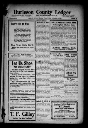 Burleson County Ledger and News-Chronicle (Caldwell, Tex.), Vol. 32, No. 39, Ed. 1 Friday, November 17, 1916