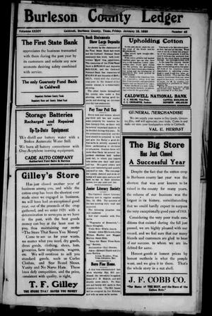 Burleson County Ledger and News-Chronicle (Caldwell, Tex.), Vol. 34, No. 45, Ed. 1 Friday, January 16, 1920
