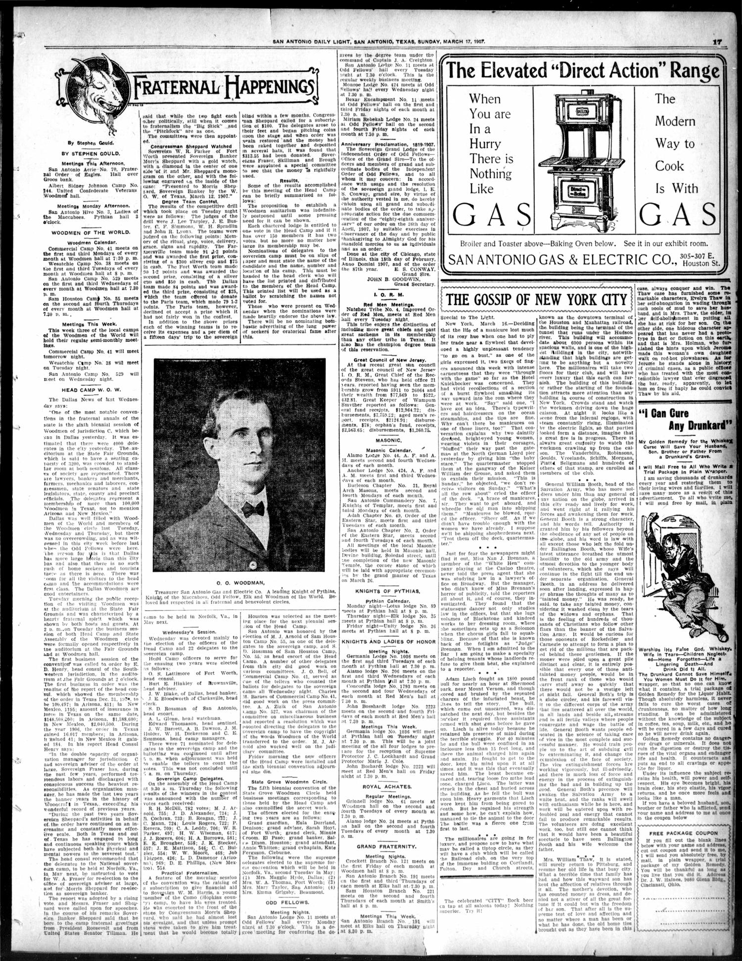San Antonio Daily Light (San Antonio, Tex.), Vol. 26, No. 57, Ed. 1 Sunday, March 17, 1907
                                                
                                                    [Sequence #]: 17 of 24
                                                