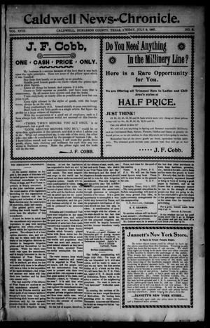 The Caldwell News-Chronicle (Caldwell, Tex.), Vol. 18, No. 8, Ed. 1 Friday, July 9, 1897
