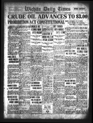 Primary view of object titled 'Wichita Daily Times (Wichita Falls, Tex.), Vol. 13, No. 219, Ed. 1 Monday, January 5, 1920'.