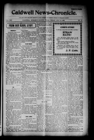 The Caldwell News-Chronicle (Caldwell, Tex.), Vol. 19, No. 11, Ed. 1 Friday, July 29, 1898