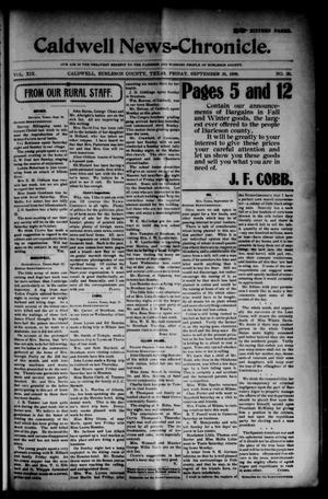 The Caldwell News-Chronicle (Caldwell, Tex.), Vol. 19, No. 20, Ed. 1 Friday, September 30, 1898