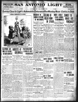 Primary view of object titled 'San Antonio Light and Gazette (San Antonio, Tex.), Vol. 29, No. 273, Ed. 1 Friday, October 22, 1909'.