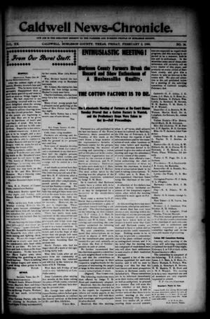 Caldwell News-Chronicle. (Caldwell, Tex.), Vol. 20, No. 36, Ed. 1 Friday, February 2, 1900