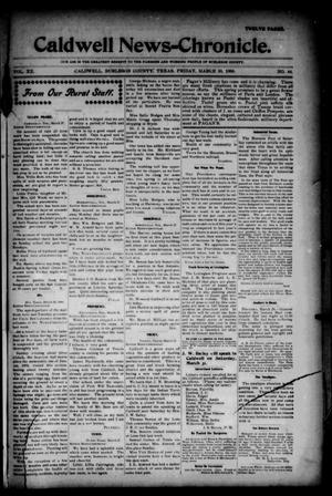 Caldwell News-Chronicle. (Caldwell, Tex.), Vol. 20, No. 44, Ed. 1 Friday, March 30, 1900