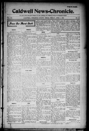 Caldwell News-Chronicle. (Caldwell, Tex.), Vol. 20, No. 45, Ed. 1 Friday, April 6, 1900