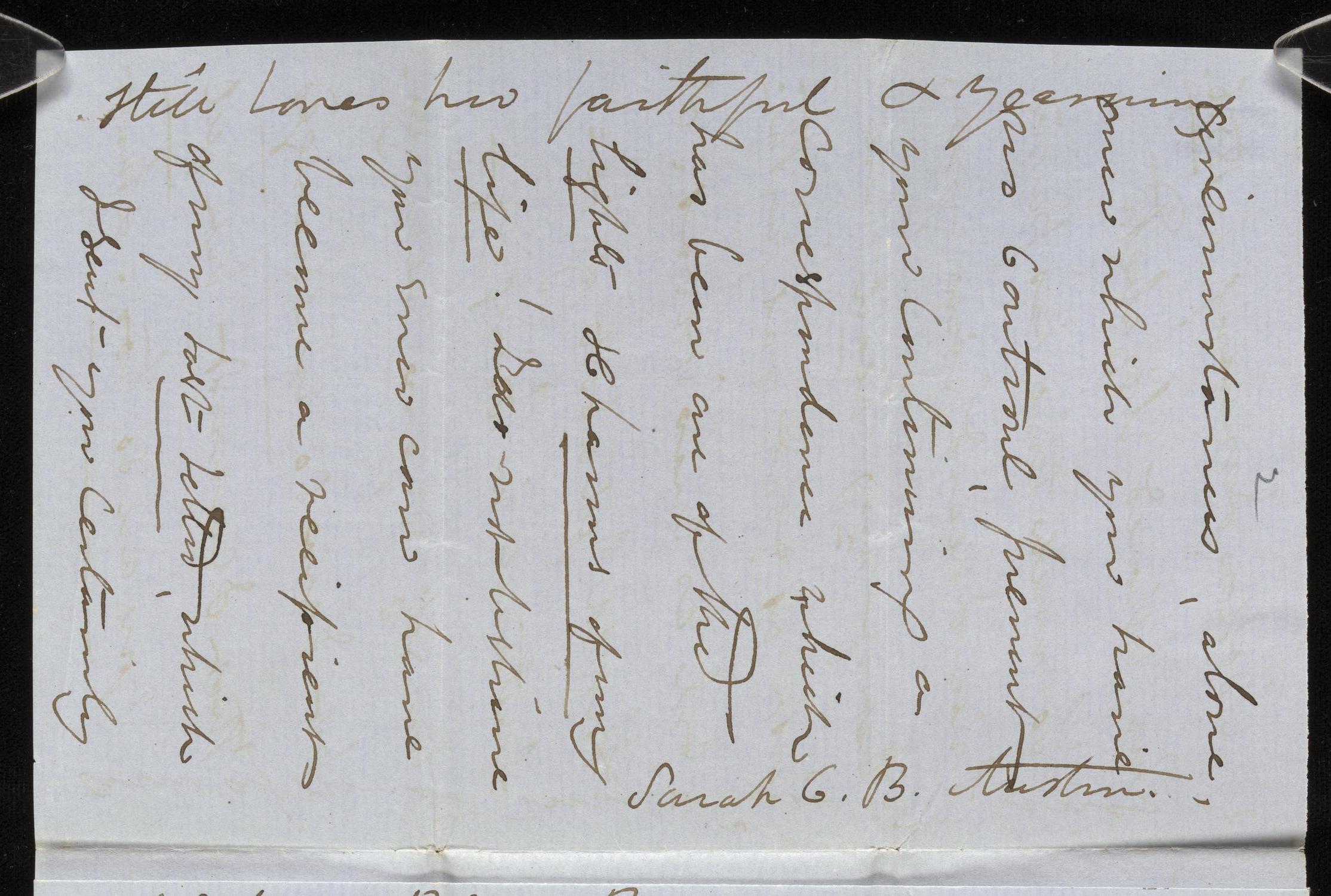 [Letter from Sarah C. B. Austin to Elizabeth Ann Upshur Teackle Quinby, January 1, 1856]
                                                
                                                    [Sequence #]: 2 of 14
                                                