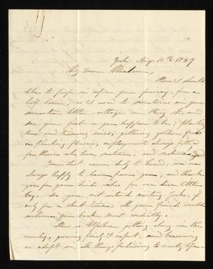 [Letter from Celia Williams to Elizabeth Ann Upshur Teackle Quinby, August 10, 1857]
